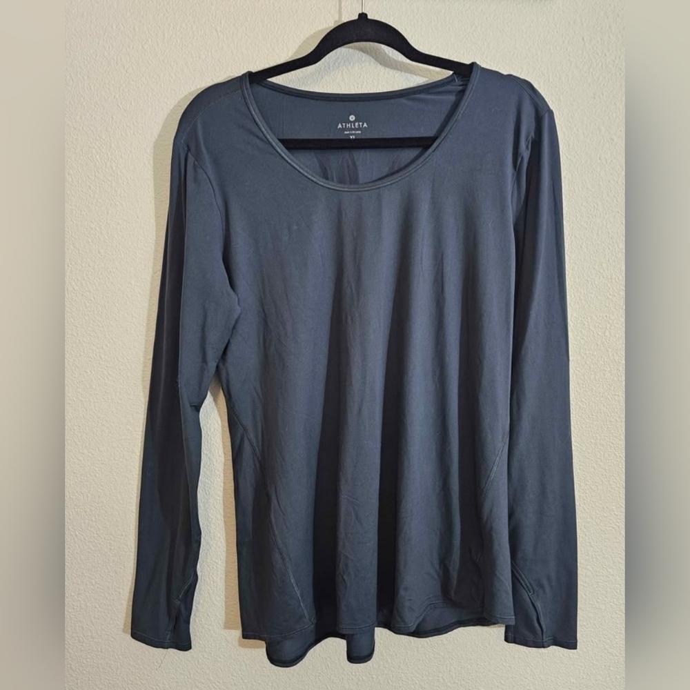 Athleta Long Sleeve Gray Top